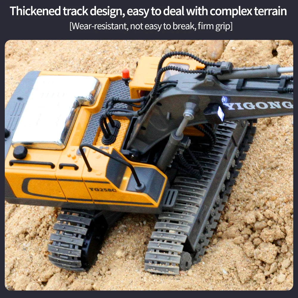 Remote Control Excavator Bulldozer Dump Truck Rc Car Toys Electric Engineering 2.4g High-Tech Vehicle Model Toys For Kids Gifts