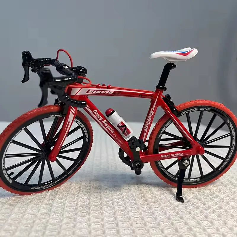Kids Mini 1:10 Model Alloy Mountain Bicycle Diecast Metal Simulation Mountain Bike decoration Collection Toy For Boys