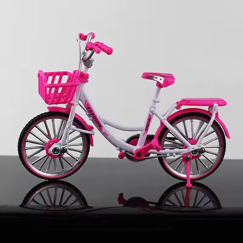 Kids Mini 1:10 Model Alloy Mountain Bicycle Diecast Metal Simulation Mountain Bike decoration Collection Toy For Boys