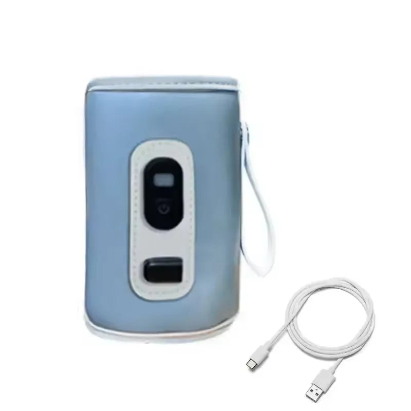 Baby USB Milk Bottle Thermal Bag Universal Digital Display Nursing Bottle Heater Portable Newborn Milk Heat Keeper for Traveling