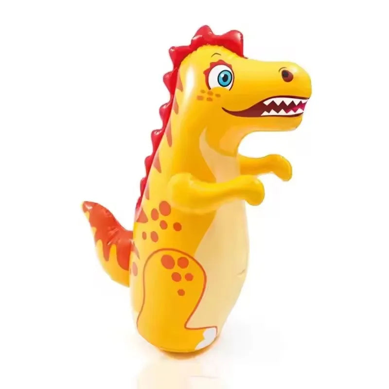 Kids Tumbler Inflatable Standing Punching Boxing Bag Air Stuffed Dinosaur Children Beach Activity Supply Family Party Toy