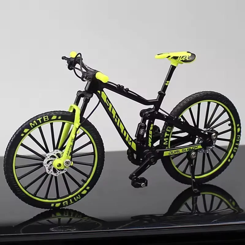 Kids Mini 1:10 Model Alloy Mountain Bicycle Diecast Metal Simulation Mountain Bike decoration Collection Toy For Boys