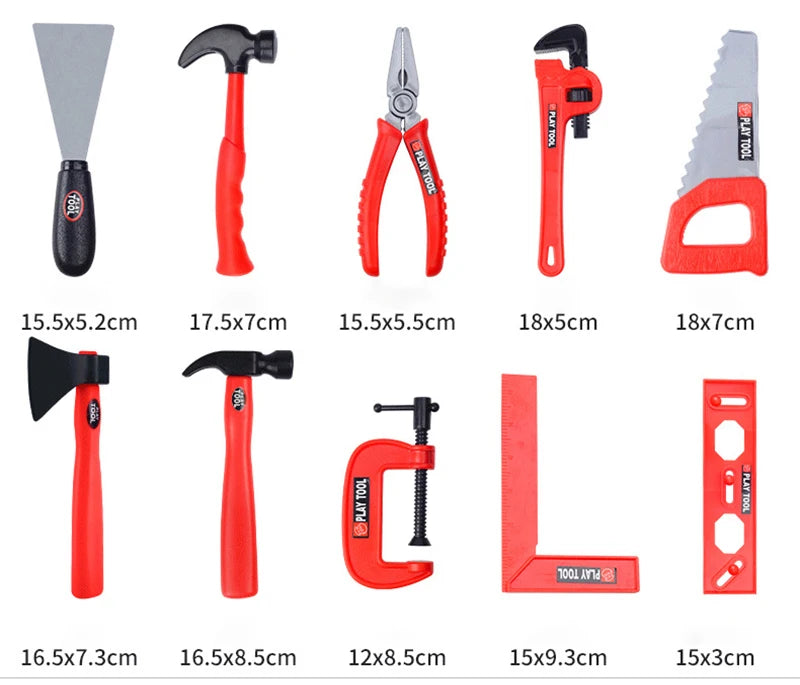 Children's Toolbox Engineer Simulation Repair Tools Pretend Toy Electric Drill Screwdriver Repair Kit Play House Toys Kids Gift